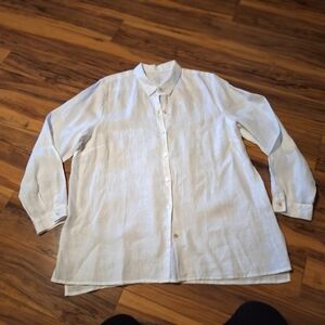 White Button-Up Women's Top